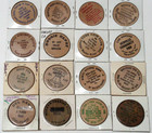 Lot Of 16 Vintage Wooden Nickels All Different Tokens  Wood Coin Collection  15