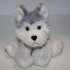 Webkinz Husky Dog 8  Hm120 Plush Stuffed White Gray Puppy Ganz No Code Soft Toy