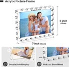 3 Pack Acrylic Picture Frame 4x6 Inch For Desktop Display Clear Picture Frame