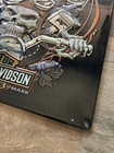 Harley Davidson Ande Rooney Ride Bone Metal Tin Sign Skeleton Motorcycle 14   
