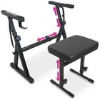 Piano Keyboard Stand And Bench Set - Portable Heavy Duty Digital Piano Stand    