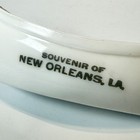 New Orleans La Louisiana Milk White Depression Glass Souvenir Trinket Boat