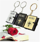 3pcs Black Bible Keychain  Mini Book Key Ring Religious Gift  Key Chains Rings C