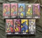 X-men Figpin Lot   Lot Of 9 Pins   Wolverine  Beast  Jubilee  Cyclops  Storm Etc