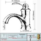 Bathroom Sink Faucet One Hole Single Handle Vanity Basin Mixer Tap Deck Mounted