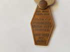 Vtg Old Radio City Station Ny Hotel Room Key Ny Brass Bronze Casket Fob