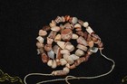 Ancient Near Eastern Etched Carnelian Stone Bead Necklace Including 30  Beads