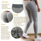 Women s Grid Yoga Pants Breathable Sport Gym Fitness Push Up High Waist Leggings