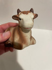 Vintage Ceramic Cow Figurine Made In Japan 4   