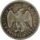 1875 S Seated Liberty Silver Twenty Cent Piece Vf Very Fine Sku i24975