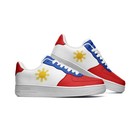 Philippines Flag Sneakers  Philippines Colors Unisex Vegan Leather Sneakers