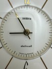Semca Electro Cell Desk Clock Brass Made In France -works-still In Box-