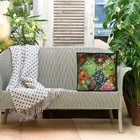 Pillow Cover Sequins Beaded Living Room Decor Car Sofa Cushion Case 24 X 24 In