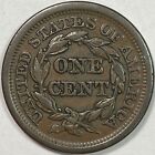 1852 Braided Hair Large Cent Almost Uncirculated Au Coin  15587
