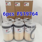 6 Pack For Fleetguard Fuel Filter Fs19764 With Water Separator Fs 19764