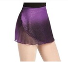 Capezio Print Wrap Skirt Style Im301 Adult Sizes Feline Print Blues Plum