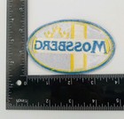 Mossberg Firearms Embroidered  Iron On Patch   Blue   Yellow