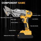 Cordless Metal Shears For Dewalt 20v - 14ga Steel Metal Cutter  no Battery 