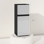 Small Fridge With Freezer  4 Cu Ft Refrigerator With Shelves  Silver