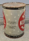 Vintage Kendall Superb Motor Oil One Quart Metal Advertising Can - Full