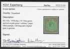 Nyasaland 1938 Gvi 10 - Blue-green   Red pale Green Sg142a Mint Cat  425 W  Cert