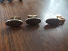    Estate Vintage Cufflinks Pairs Colorful Gold Silver Tone Lot Of  9 