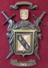 Lacy Family Crest Coat Of Arms Framed Wooden Wall Plaque 17  X 14  Vintage Nice