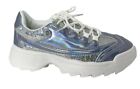 New Fashion Sneaker Womens Platform Party Shoes Glitter Shiny Light Shoes Size