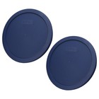 Pyrex 7402-pc 6 7-cup Blue Lid For 7402   7203 Bowls  2-pack 
