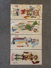 Vintage Chinese Opera Layered Paper-cut Shadow Puppet Folk Art Lot Of Four J8