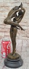Erte Signed Bronze Sculpture Lovers And Idols Home Decor Nude Artwork Figurine