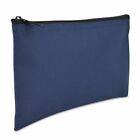 Deposit Bag Bank Pouch Zippered Safe Money Bag Organizer In Navy Blue