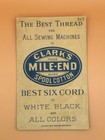 1887 King Edward Vii Britain England Clark Sewing Victorian Advertise Trade Card