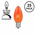 25-pk C7 Amber Twinkle Bulbs Blinking Transparent 5w Christmas New 1620-06