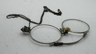 Antique 1 10 White Gold Filled Oxford Art Deco Eyeglasses Glasses W  Chain