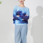 Top Women s Crew Neck Autumn New Loose Large Size Printing Long Sleeve T-shirt