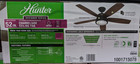Hunter Channelside 52 In  Led Indoor Outdoor Noble Bronze Ceiling Fan W  Remote