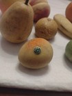 Lot 14 Antique Hand Carved Alabaster Stone Fruit Italy Apple Banana Pear Fig