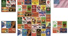 35pc Vintage Gas Oil Tin Signs  8x12  Retro Metal Wall Art  Garage Man Cave