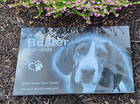 Pet Stone Memorial Grave Marker Pet Grave Stone  Headstone Person Dog 10 x18 