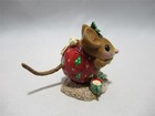Wee Forest Folk Christmas Nibble Mouse  - Retired In 2021 - Wff Box