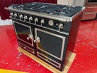 43    La Cornue Cornufe 44 Series Dual Fuel Range In Black Gloss With S s Trim