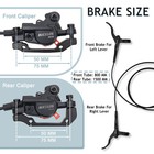 Bucklos Mtb 2 Pistons Hydraulic Disc Brake Set With 160mm Rotor Front rear Set