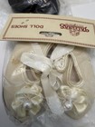 7 Pair Playhouse Vintage Baby Doll Shoes Dollmaking Tallinas White   Black