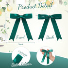 50 Pcs Satin Ribbon Bows 5x7 Inch Large Twist Tie Bow For Gift Wrapping Champagn