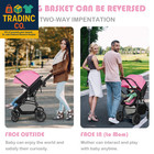 Baby Stroller  2 In 1 Convertible Carriage Bassinet To Stroller  Pushchair With
