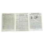 Vintage Historical Newspaper Reprints Lot Of 6 Front Page Replicas Boxing