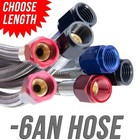 Nitrous Outlet 00-20810 24  -6an Stainless Braided Hose  black Fittings 