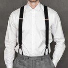 Buyless Fashion Button Suspenders For Men 48  Adjustable Straps 1 1 4  Y Shape