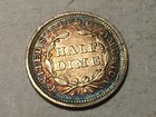 1842  Very Nice Au Seated Silver Half Dime With Nice Eye Appeal  